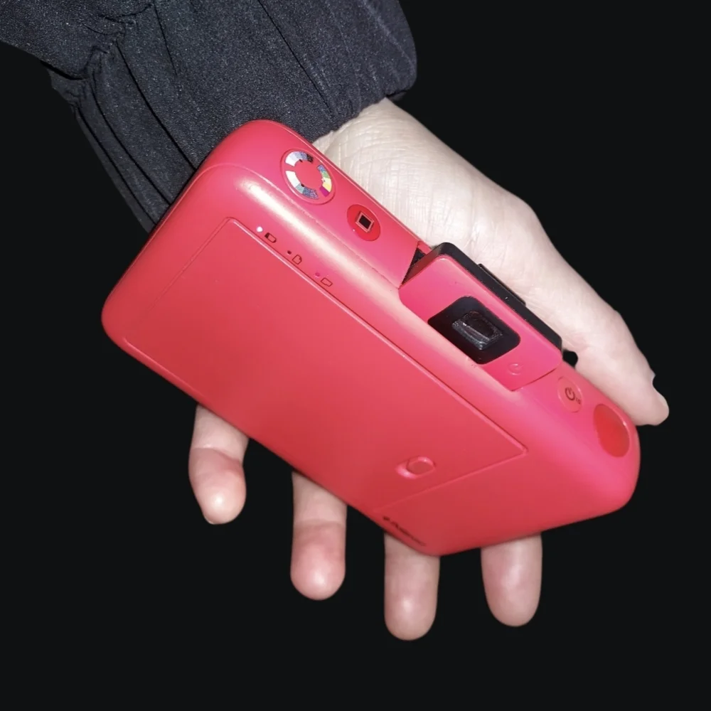 Polaroid Snap Red Instant Print Camera with Rainbow Accent
